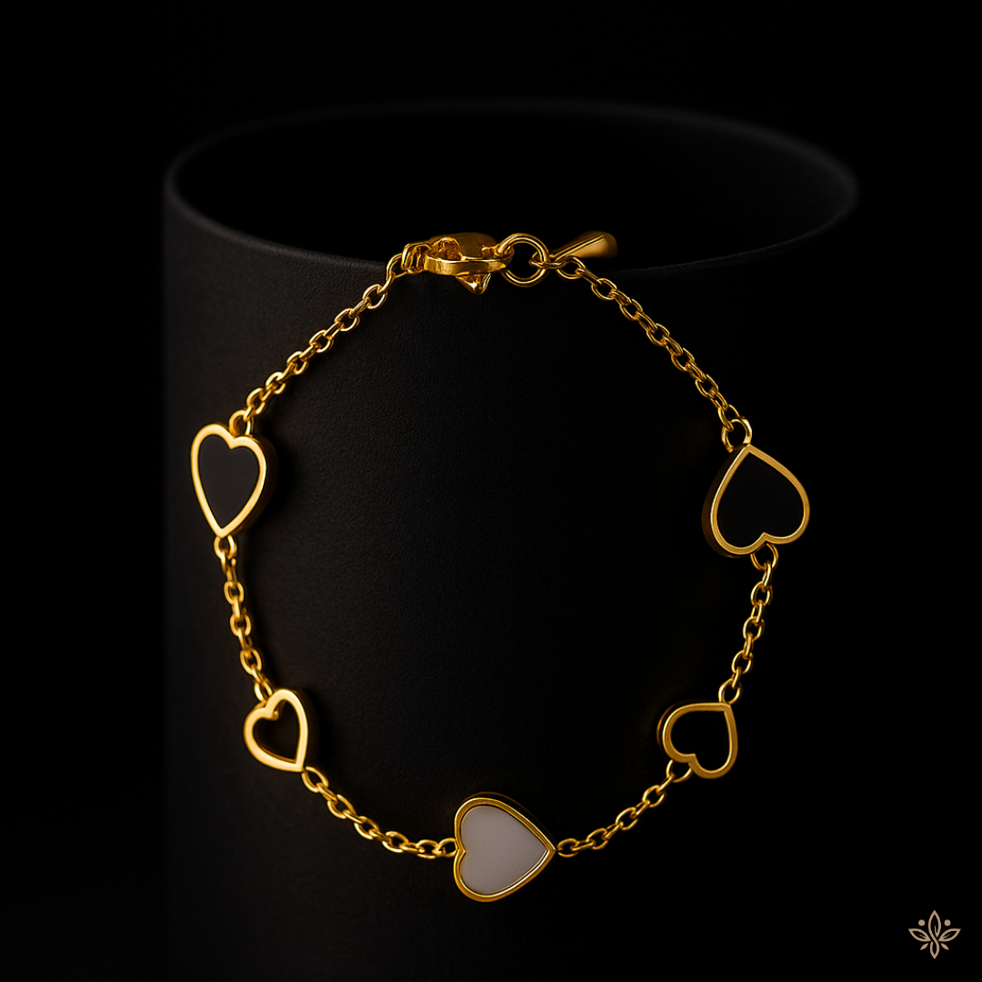 YIN YANG HEART BRACELET