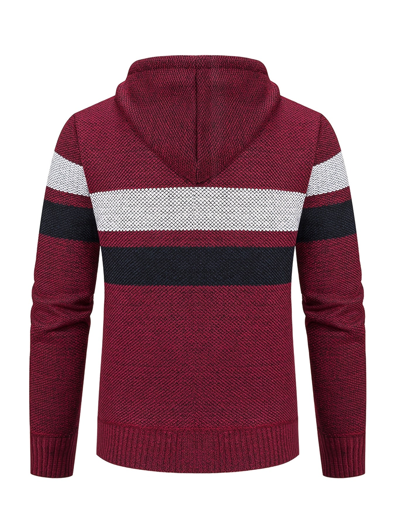 THE STRIPED-HOODIE CARDIGAN JACKET
