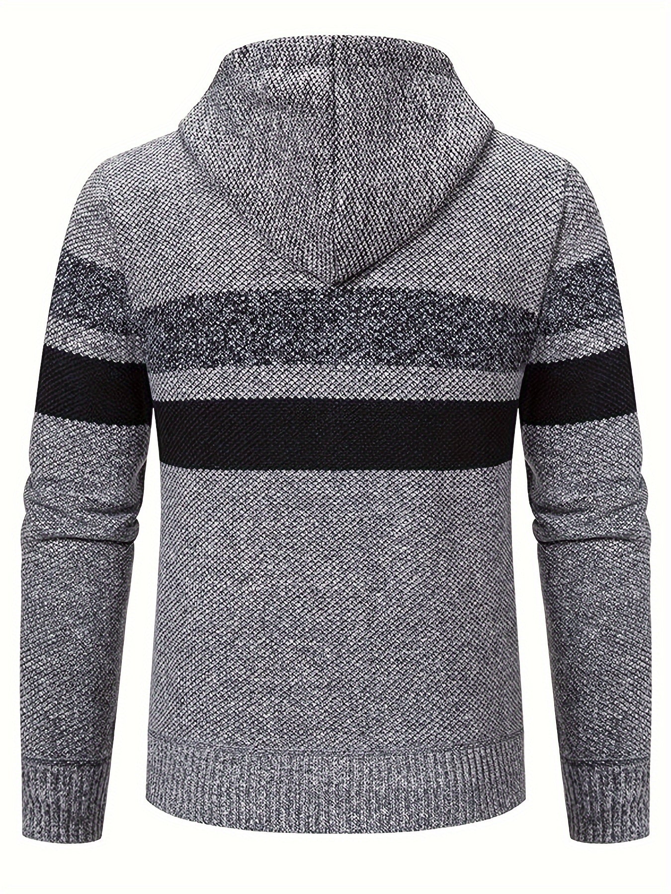 THE STRIPED-HOODIE CARDIGAN JACKET