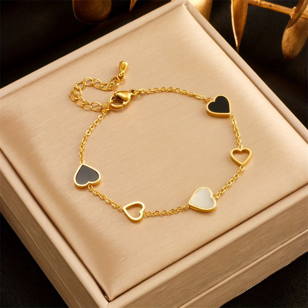 YIN YANG HEART BRACELET