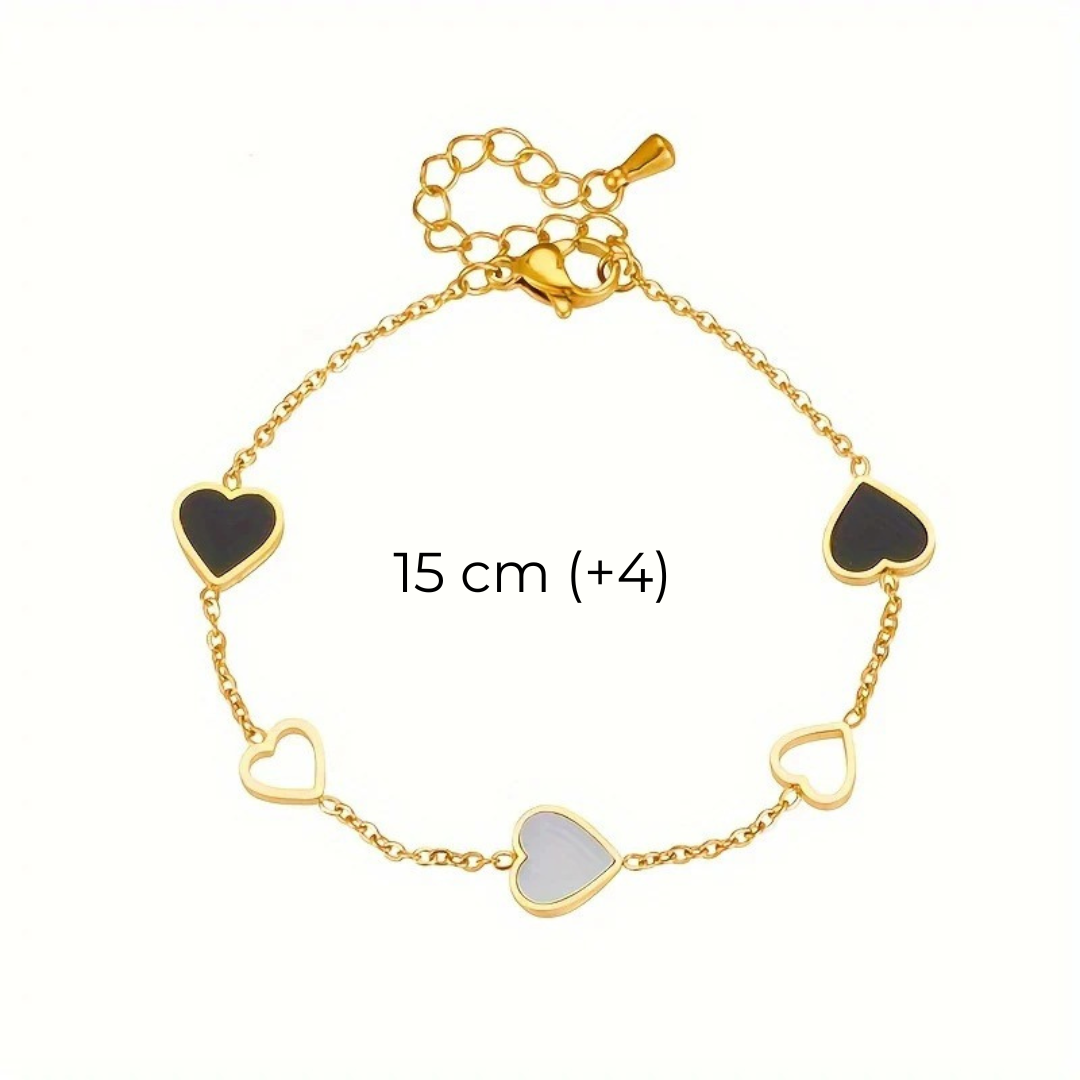 YIN YANG HEART BRACELET