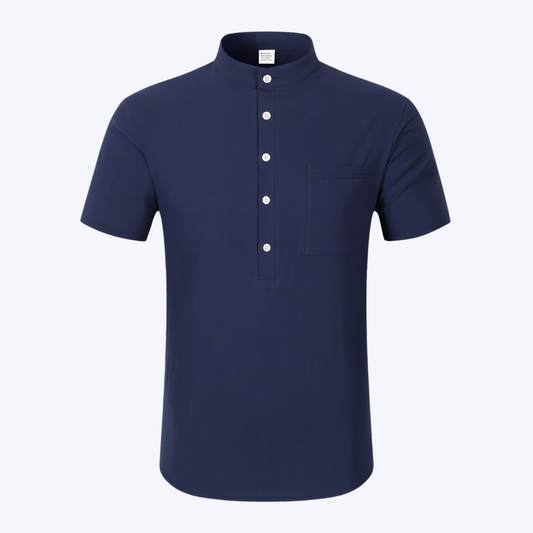 THE HALF-BUTTON SHIRT