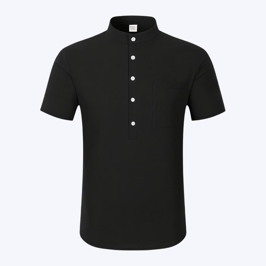 THE HALF-BUTTON SHIRT