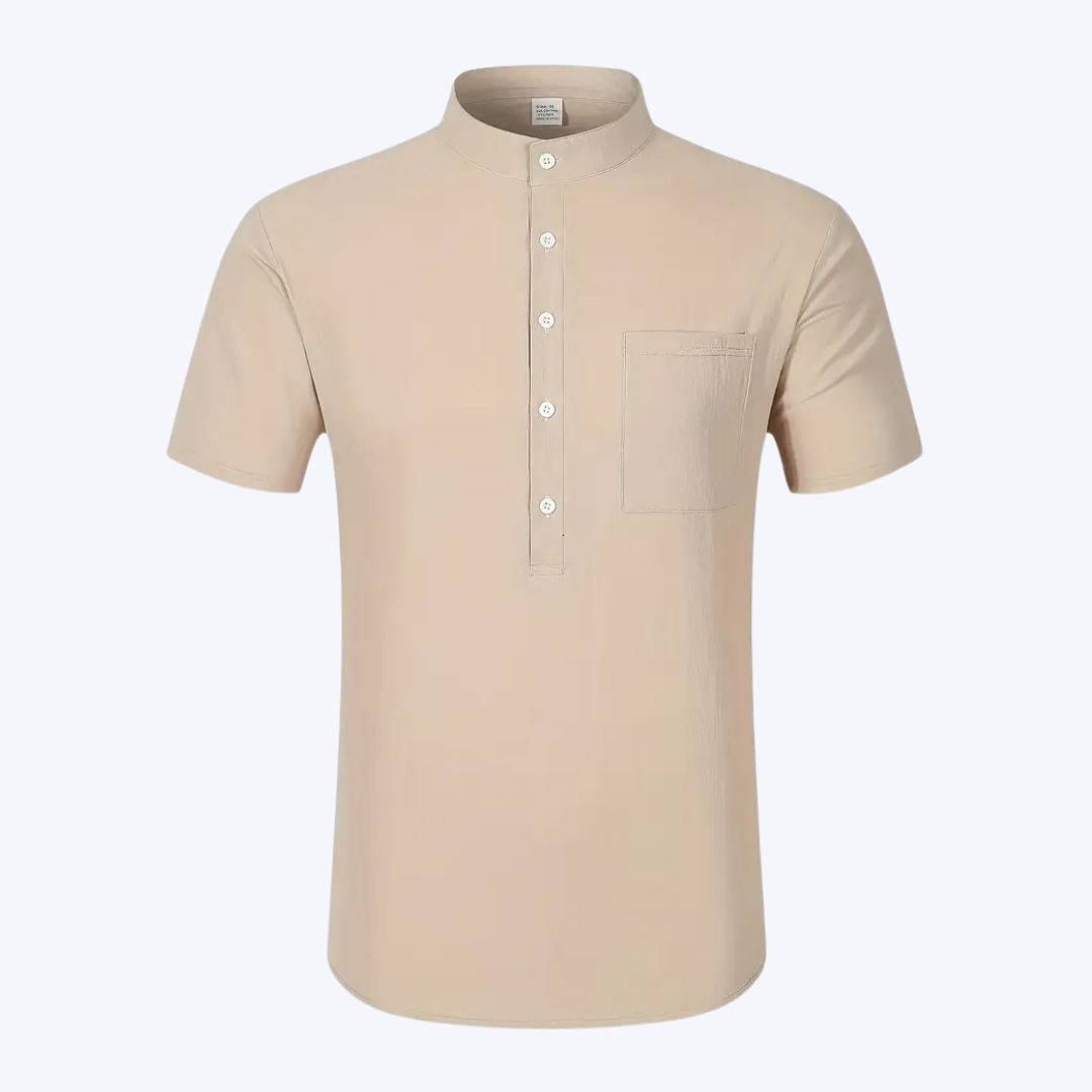 THE HALF-BUTTON SHIRT