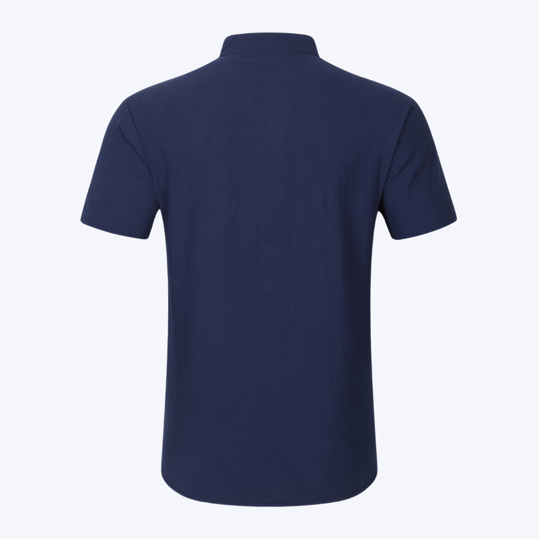 THE HALF-BUTTON SHIRT