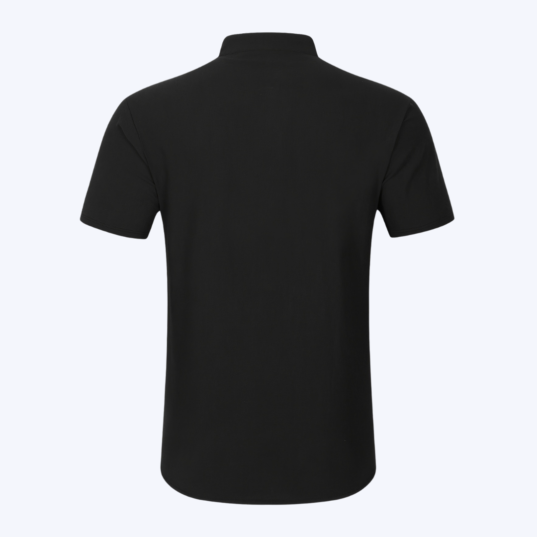 THE HALF-BUTTON SHIRT
