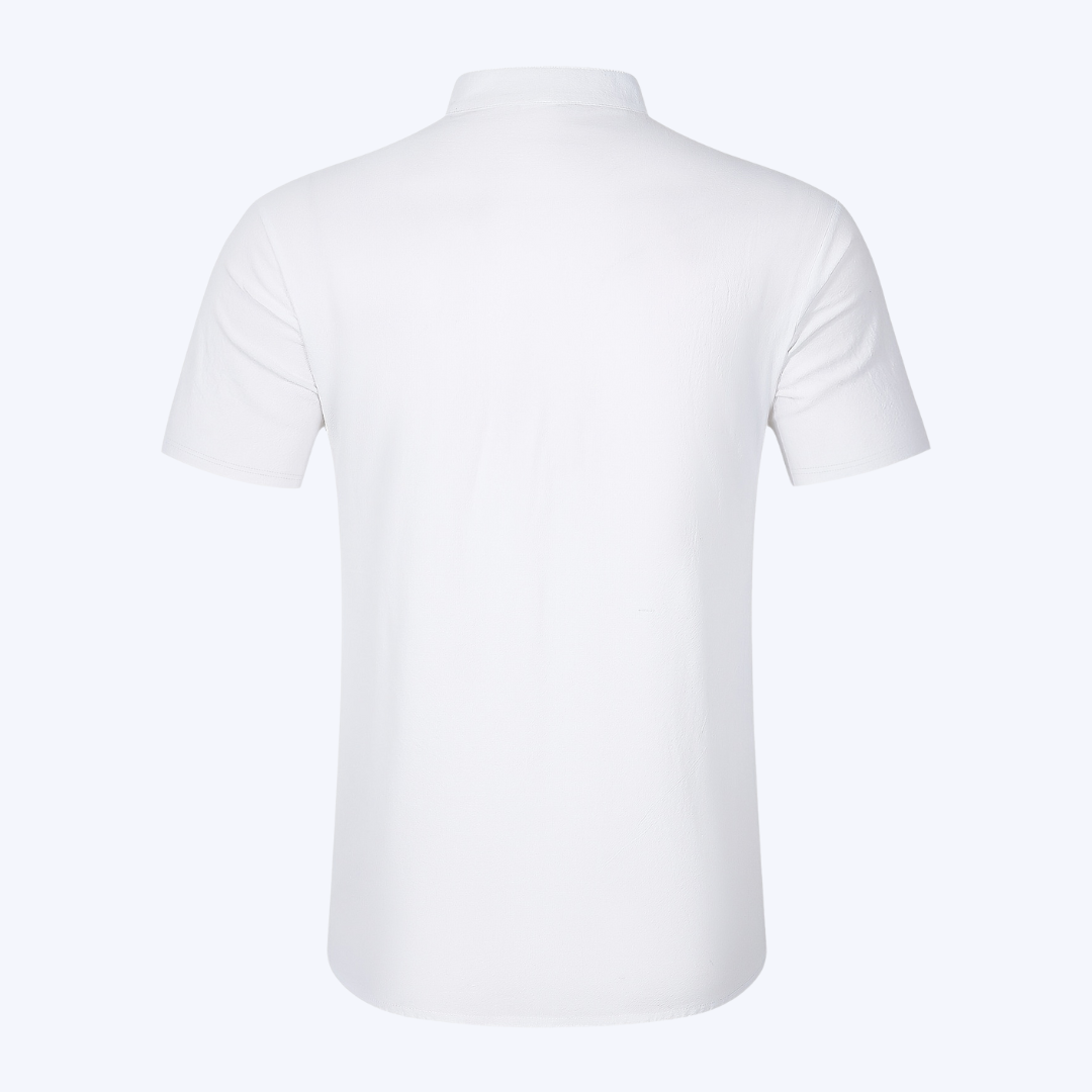 THE HALF-BUTTON SHIRT
