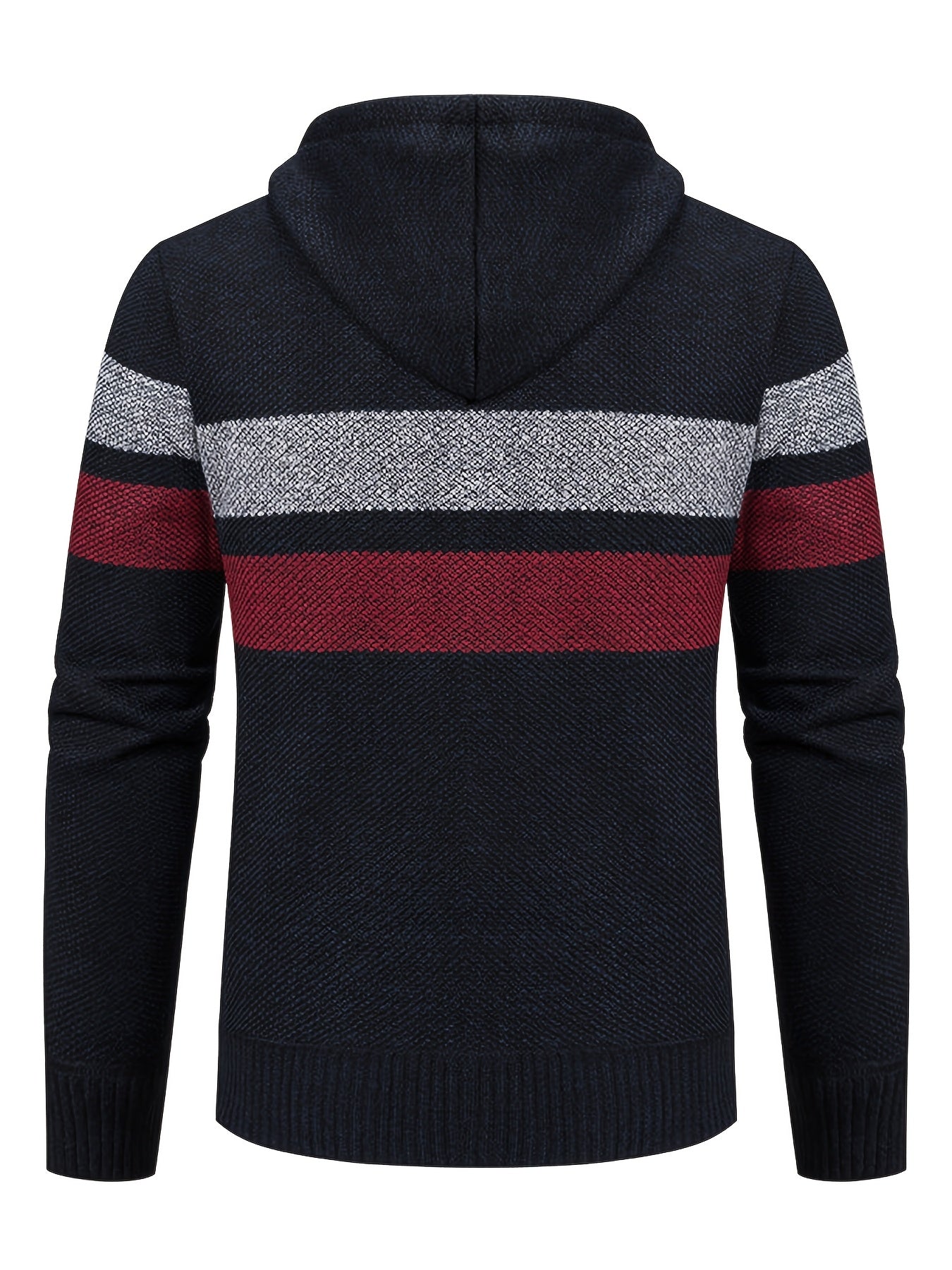 THE STRIPED-HOODIE CARDIGAN JACKET