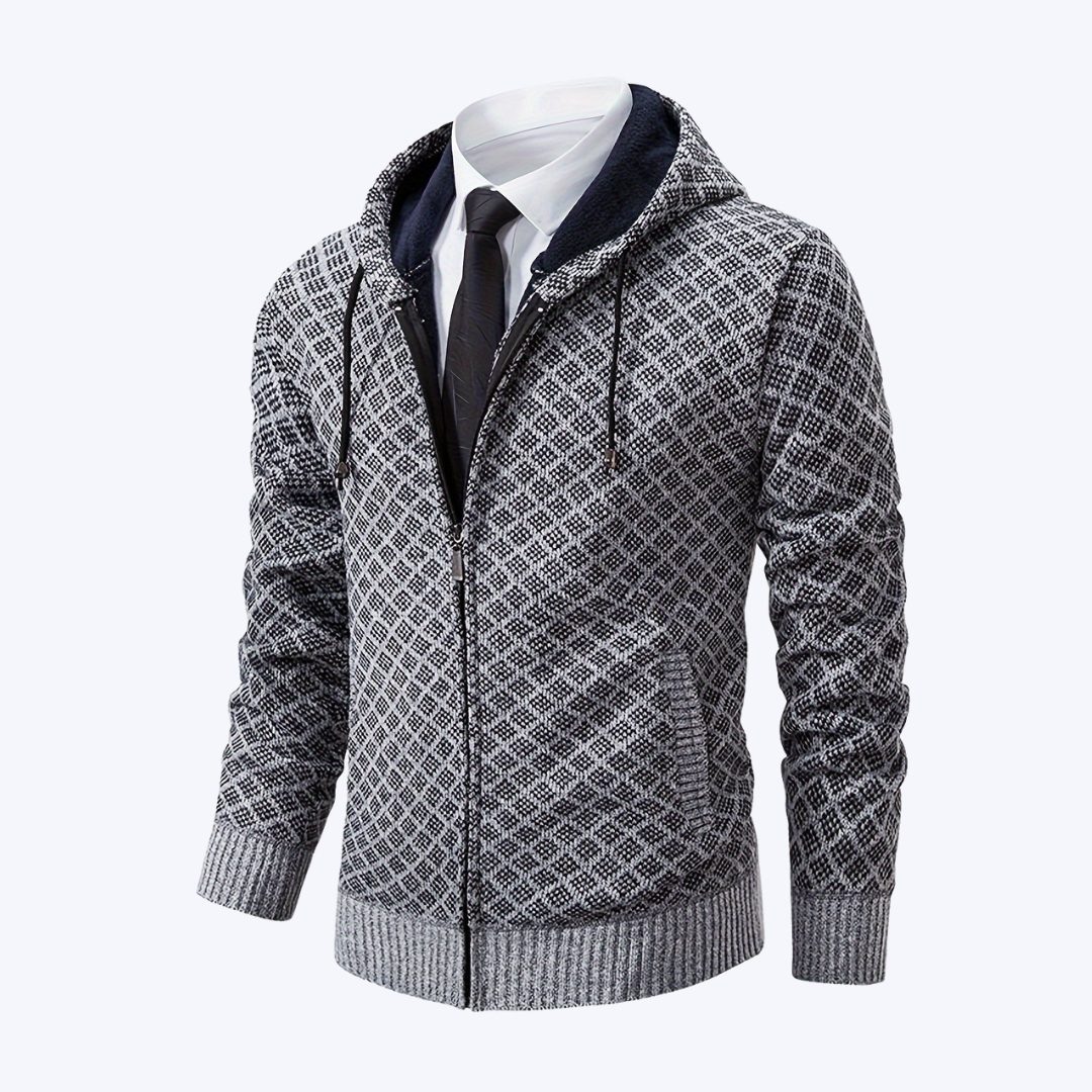 THE DIAMOND-HOODIE CARDIGAN JACKET