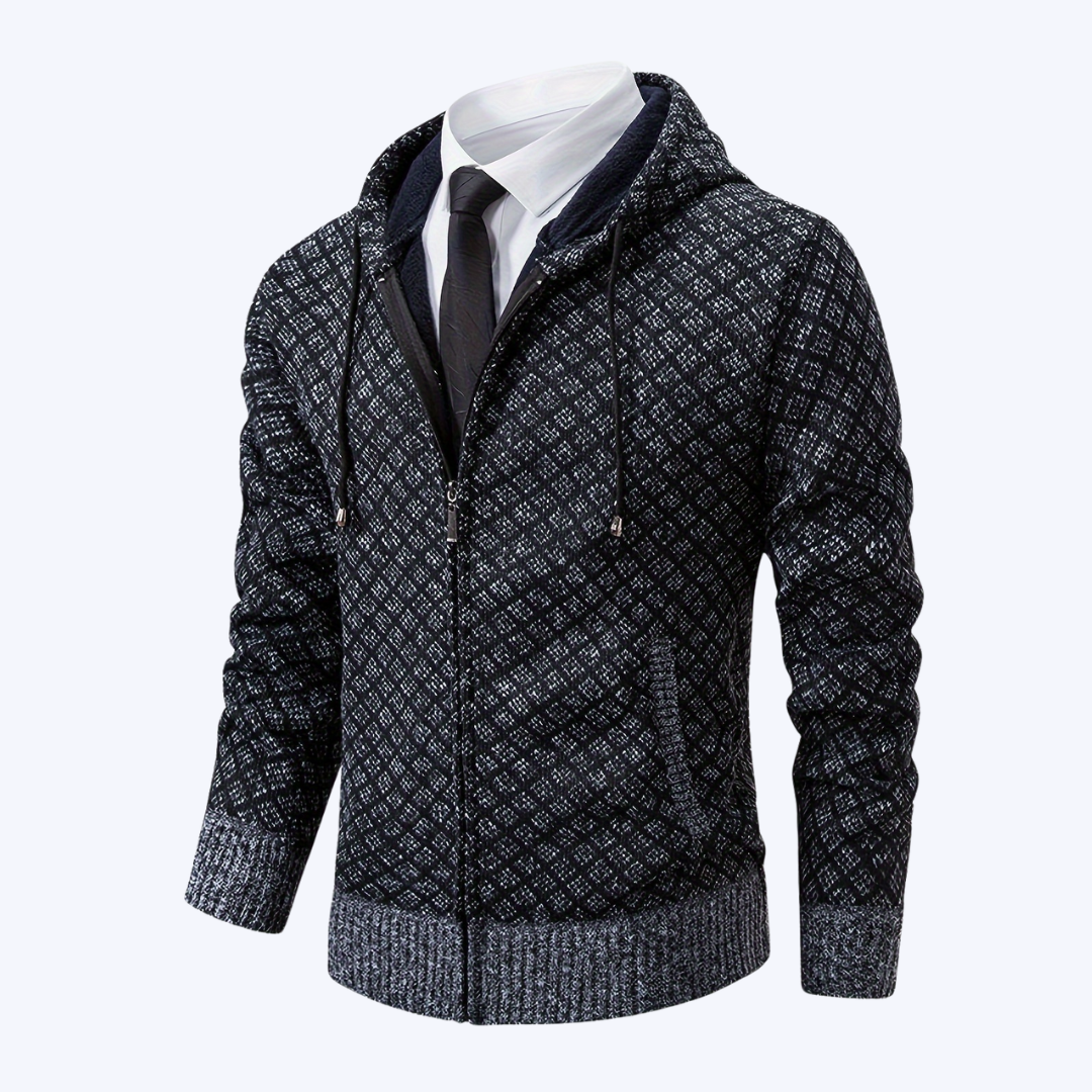 THE DIAMOND-HOODIE CARDIGAN JACKET