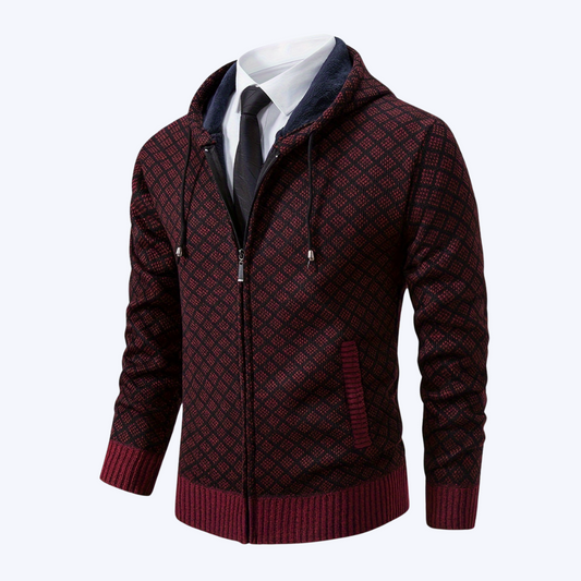THE DIAMOND-HOODIE CARDIGAN JACKET