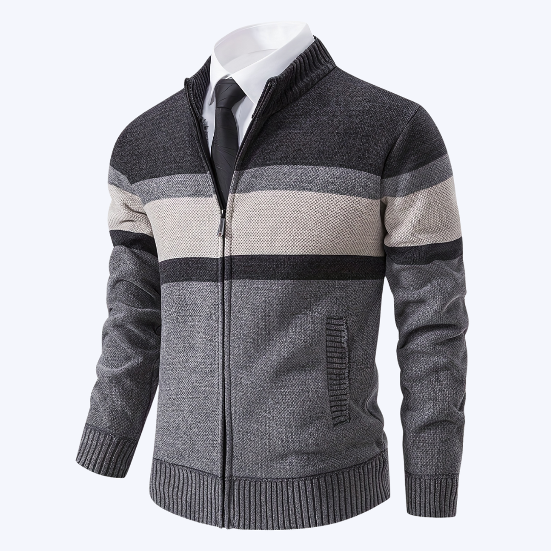 THE STRIPED CARDIGAN JACKET