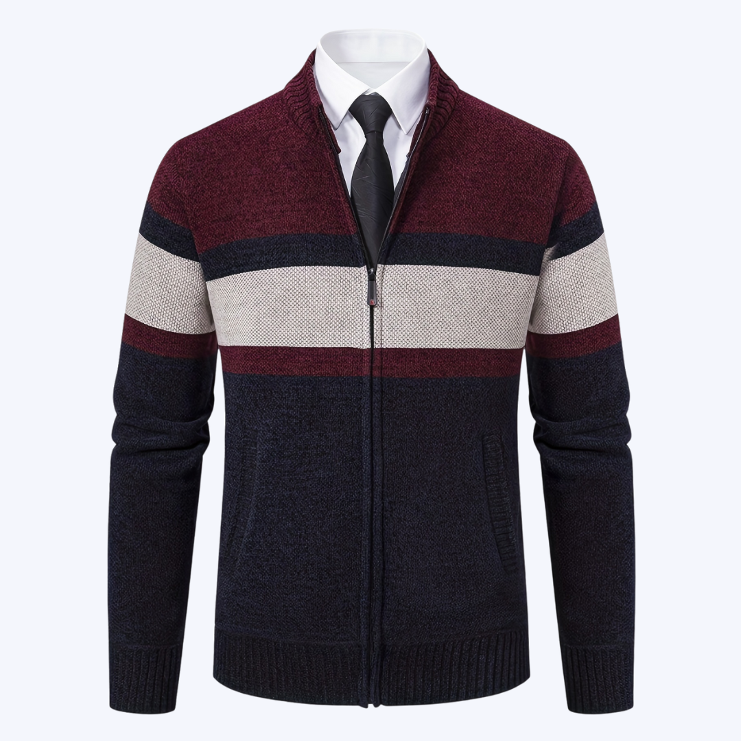 THE STRIPED CARDIGAN JACKET