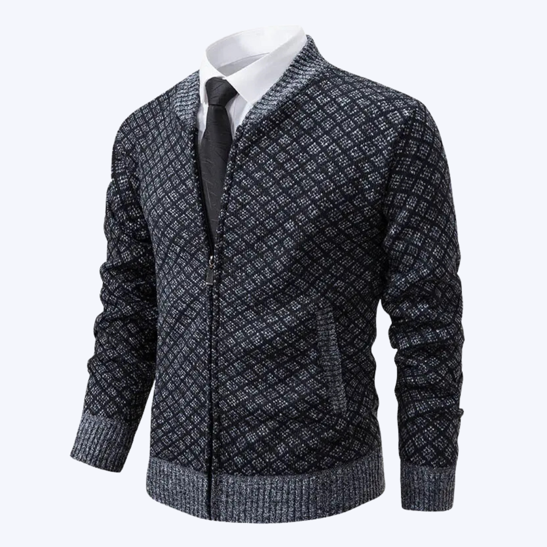 THE DIAMOND CARDIGAN SWEATER