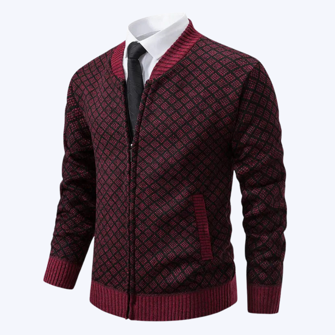 THE DIAMOND CARDIGAN SWEATER